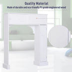 Meuble de rangement de salle de bain autoportant au-dessus des toilettes avec étagères ouvertes Blanc