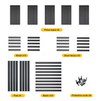 Étagère de rangement métallique noire robuste à 5 niveaux pour garage, réglable