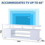 Meuble TV LED pour jeux vidéo avec armoire latérale et étagères ouvertes Noir