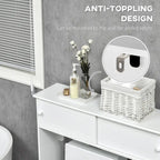 Meuble de rangement blanc pour WC, à portes coulissantes et étagères réglables