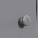 Meuble de rangement de salle de bain gris étroit à roulettes avec tiroirs
