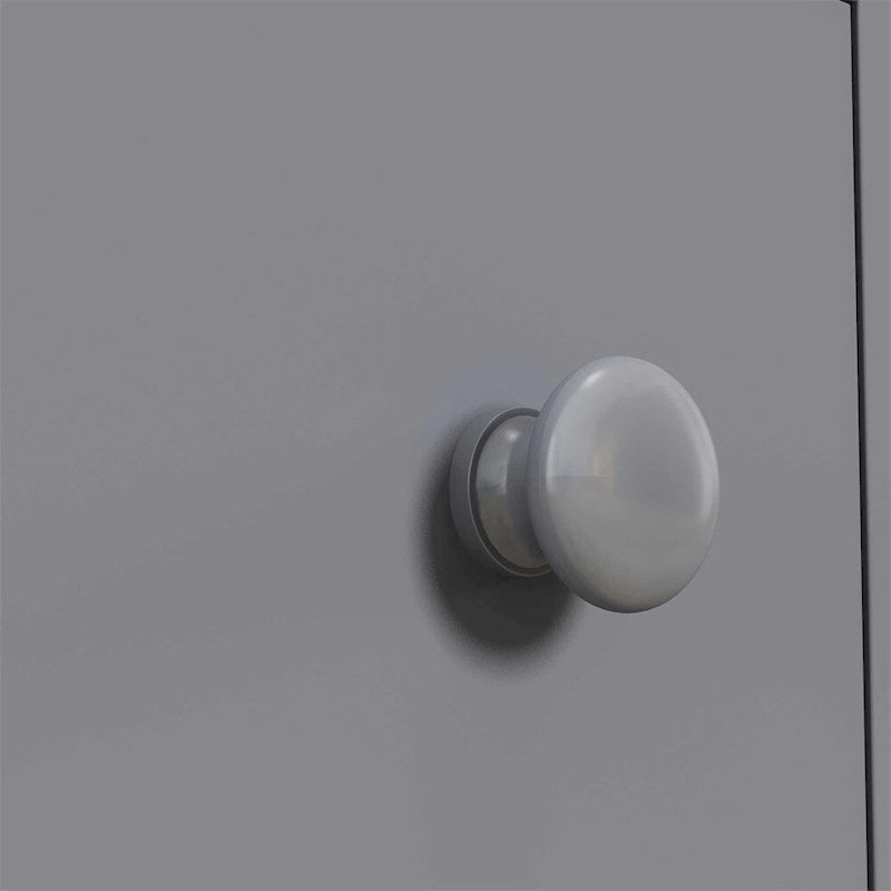 Meuble de rangement de salle de bain gris étroit à roulettes avec tiroirs