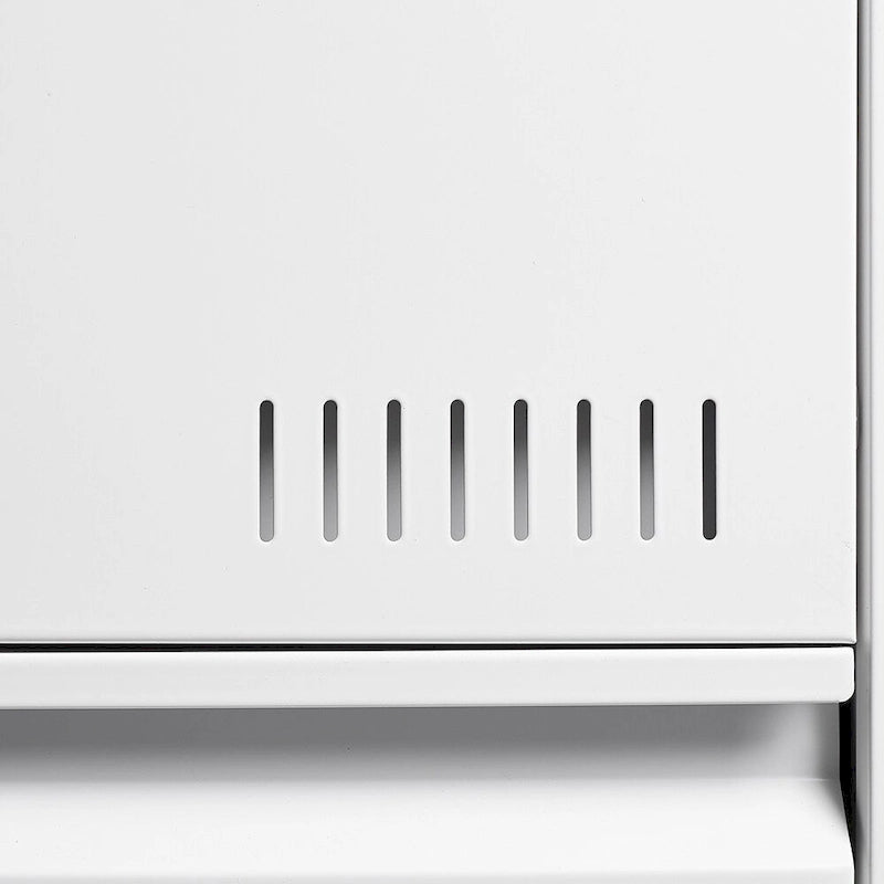 Classeur métallique à 3 tiroirs verrouillables avec glissières robustes Blanc Noir