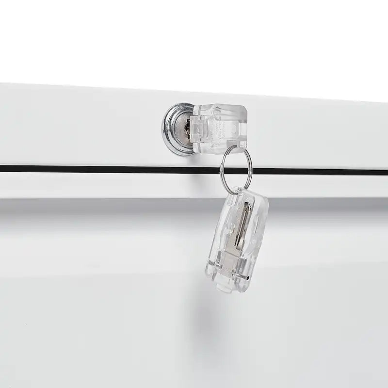 Classeur métallique à 3 tiroirs verrouillables avec glissières robustes Blanc Noir
